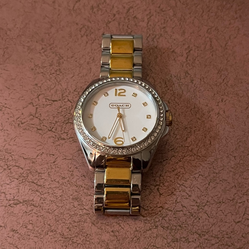 Coach silver/gold watch